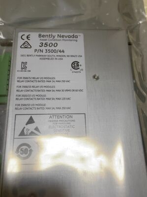 126599-01 Bently Nevada 3500/44M Aeroderivitive GT Vibration Monitor Four-channel I/O Module for Gas Turbine